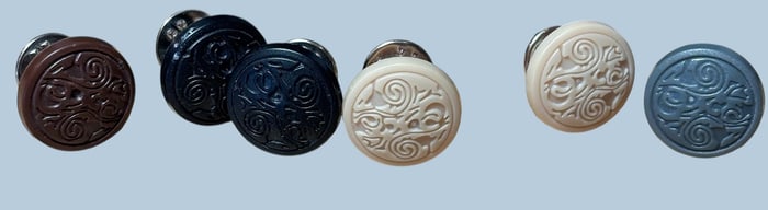 Lot of Six Vintage Adjustable Jeans Buttons