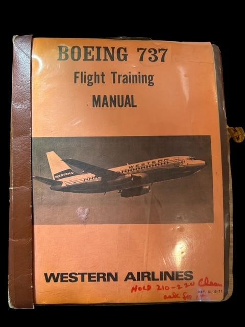 Western Airlines Boeing 737 Training Manual, 1971 (1 of 4)