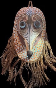 Antique Sepik River, Papua New Guinea Tribal Mask
