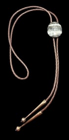 Gabbro Stone Bolo Tie with Sterling