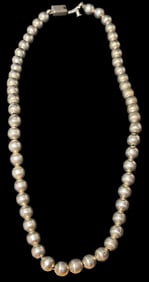 Taxco Mexico Sterling Bead Necklace