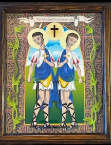 Signed Maria Cristina Print St. Bacchus and St. Sergious Patrons of Same Sex Couples