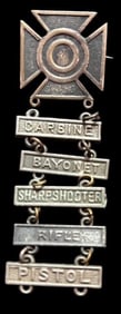 Lot of Six Military Sharp Shooter Medals