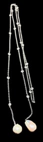Lasso Necklace with Baroque Pearls