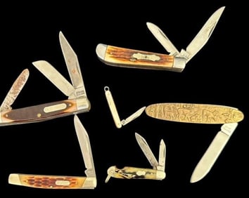 Lot of Six Vintage Pocket Knives