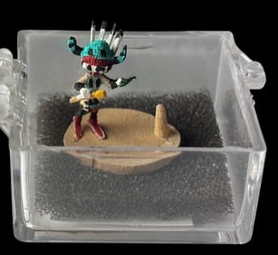 Native American Signed Miniature Thunder Dancer Kachina Mae Hunch