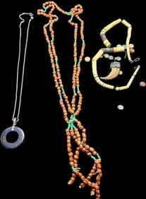 Lot of Three Native American Necklaces