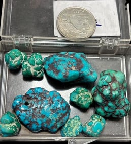 Lot of 10 Turquoise Nuggets