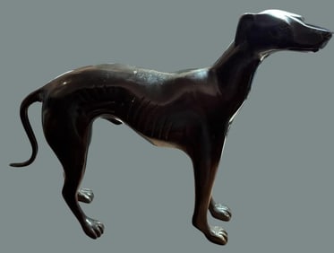 Bronze Greyhound Dog Statue