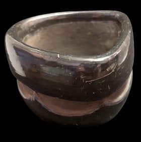 Miniature Santa Clara Native American Signed Jolene Naranjo Vessel