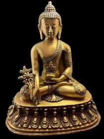Meditating Medicine Buddha Statue