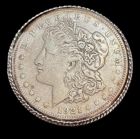 1921 Mogan Silver Dollar Pendant/Pin