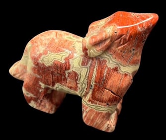 Carved Jasper Zuni Wolf Fetish