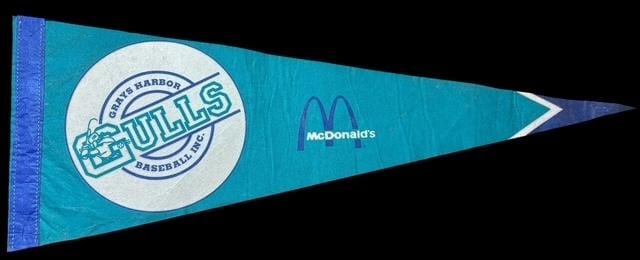 Rare Grey Harbor Gulls Baseball Inc and McDonald's Pennant