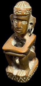 Burmese Brass Sitting Figure