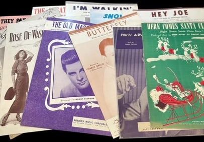Lot of Thirteen Assorted Sheet Music