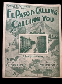 Sheet Music - El Paso is Calling, Calling You