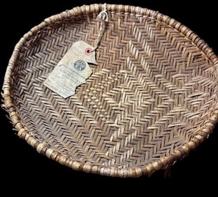 Mishongnovi Pueblo Hopi Yucca Sifter Basket