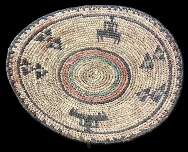 African Hausa Tribal Woven Basket (1 of 3)