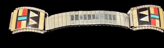 HE Cellicion Signed Zuni Watch Band