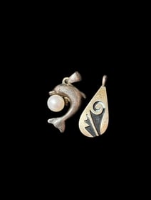 Pair of Sterling Pendants