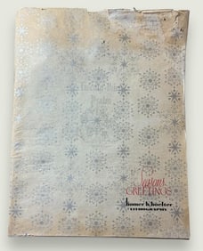 Vintage Season Greetings Booklet Published by Homer H. Boelter Lithography