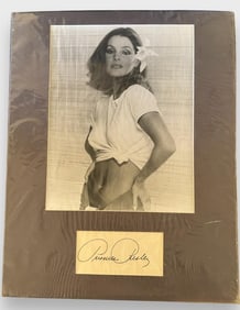 Priscilla Presley Autographed Card and Photo with COA