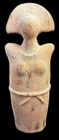 Peruvian Clay Pottery Fertility Figure