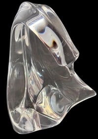 Signed Daum, France Art Glass Swan Figure