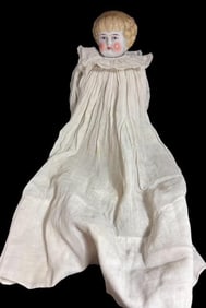 Antique Porcelain and Soft Body Doll 1870