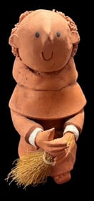 Native American Taos Pueblo Signed Sandoval Pottery Figure