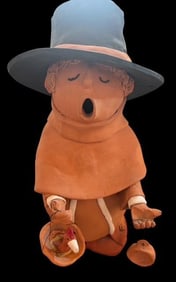 Native American Taos Pueblo Signed Sandoval Pottery Figure