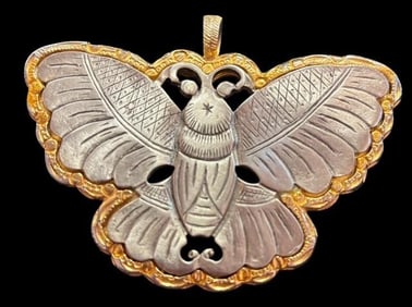 Kenneth Lane Butterfly/Moth Pendant