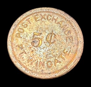 Fort Wingate NM Army Post Trade Token ca 1890