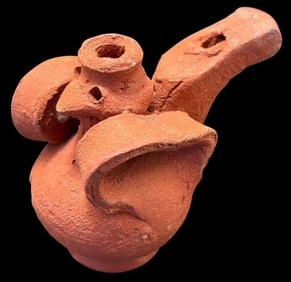 Original Taos NM Bird Effigy Clay Whistle
