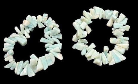 Lot of Two Caribbean Calcite Expandable Bracelets