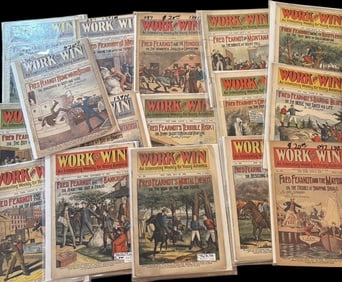 Lot of 16 Early 1900s Work and Win An Interesting Weekly for Young America