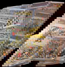 Lot of 44 Early 1900s Diamond Dick Jr. Boy's Best Weekly