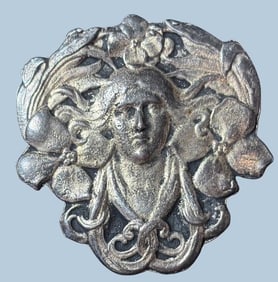 Art Nouveau Style Silver Pin