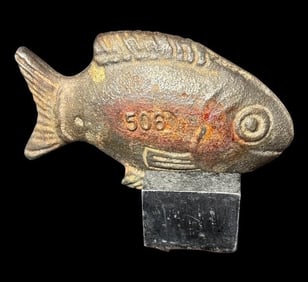 Cambodian Iron Fish #506 on Letter Press Horse Stand