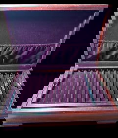 Eureka Manufacturing Co. Fountain Pen Box with Cross Pen