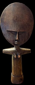 Wooden Carved Ghana Fertility Akuaba Doll