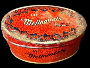 Oval Antique Mellomint Tin by Brandle and Smith Co.