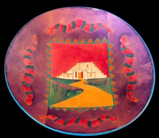 Native American Signed Christopher Gamez Pottery Bowl