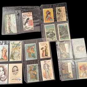 Lot of Eighteen 1880's-1900's Colorful Trade Cards