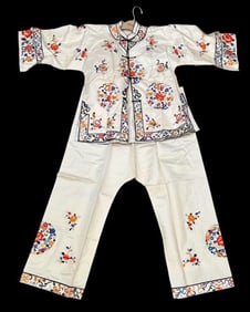 Women's Asian Style Silk Pajamas