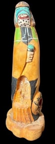 Native American Hallmark Signed Hand Carved Hopi Kachina