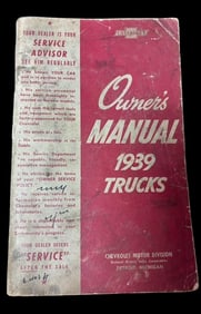 1939 Chevrolet Trucks Owners Manual