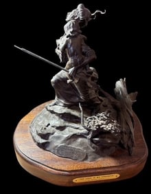 Limited Edition Signed Bronze Statue "The Lord is My Strength" Michael Boyett