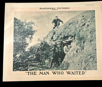 Western 1922 Silent Movie Lobby Card "The Man Who Waited"